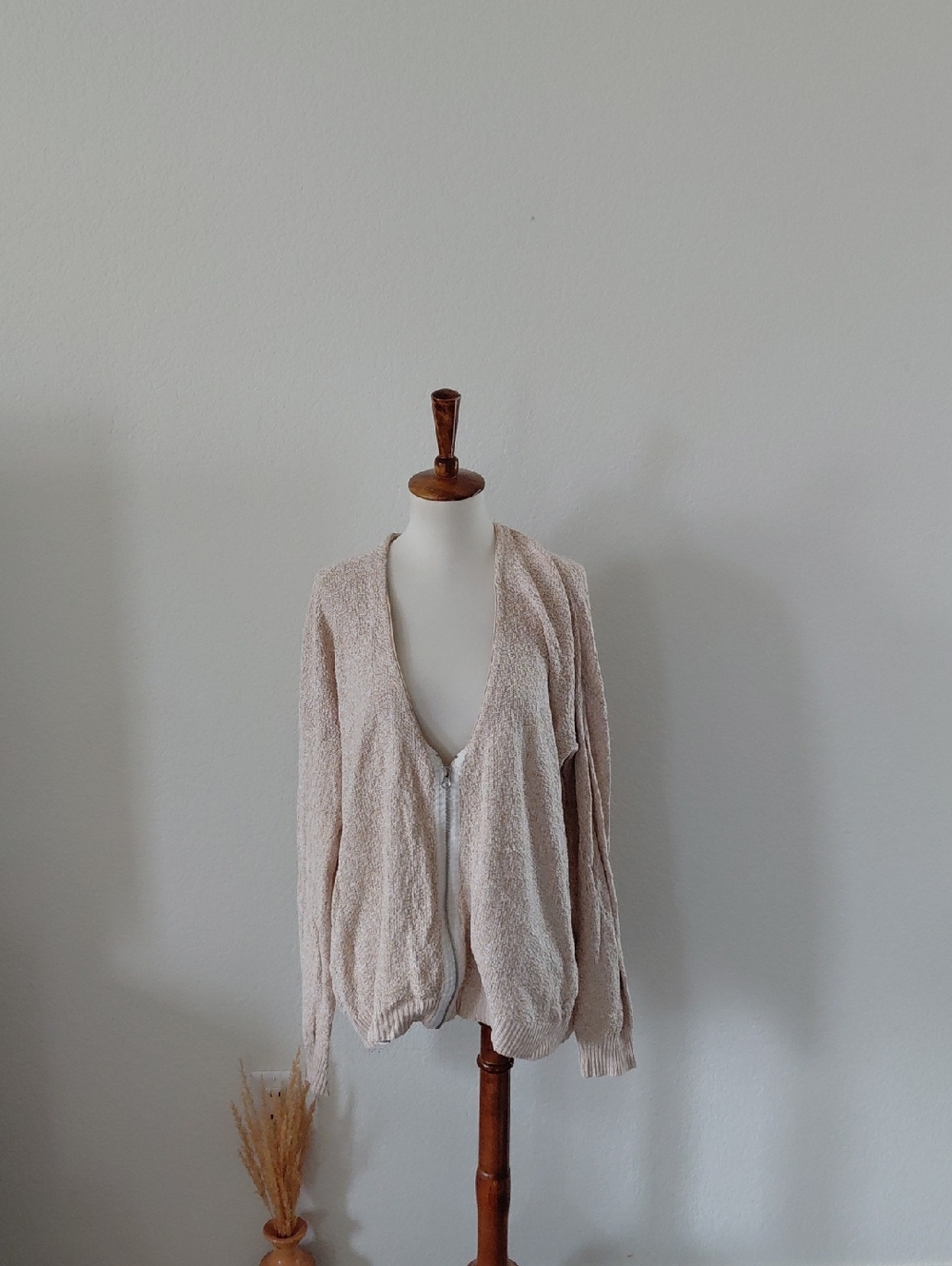 Urban Outfitters Silence + Noise Knit Zip Sweater Jacket